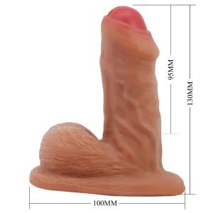 PRETTY LOVE - WARNELL DILDO ULTRA REALISTA E ELÃSTICO 9,5 CM MULATO